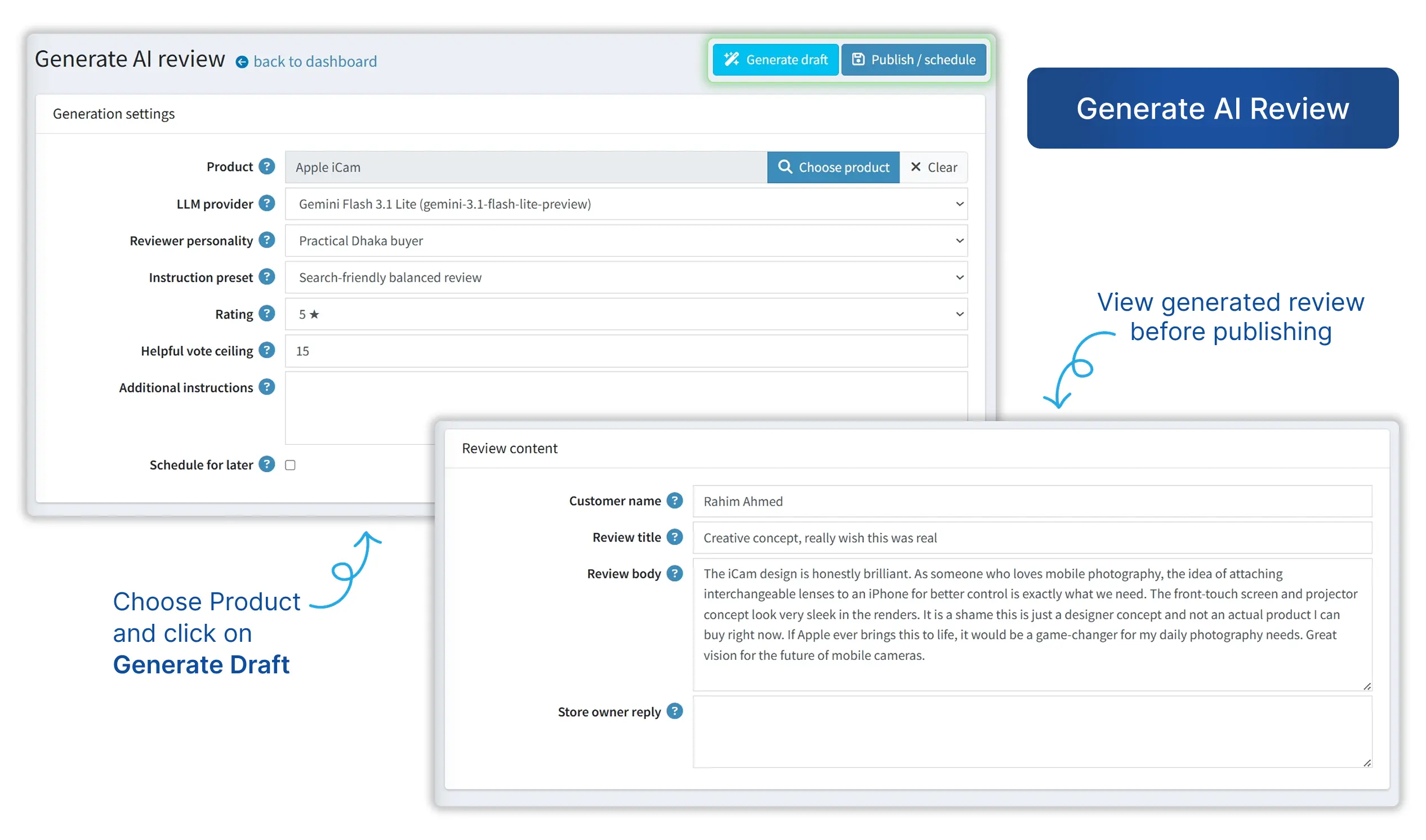 Generate AI Review